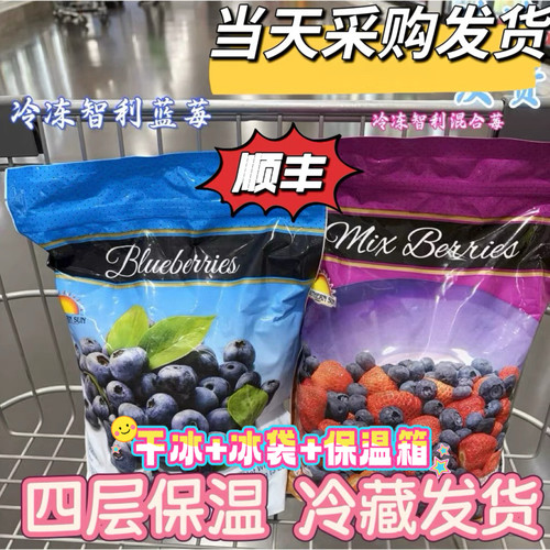 山姆超市 智利进口Southernsun冷冻蓝莓混合莓果1.36kg蛋糕奶昔