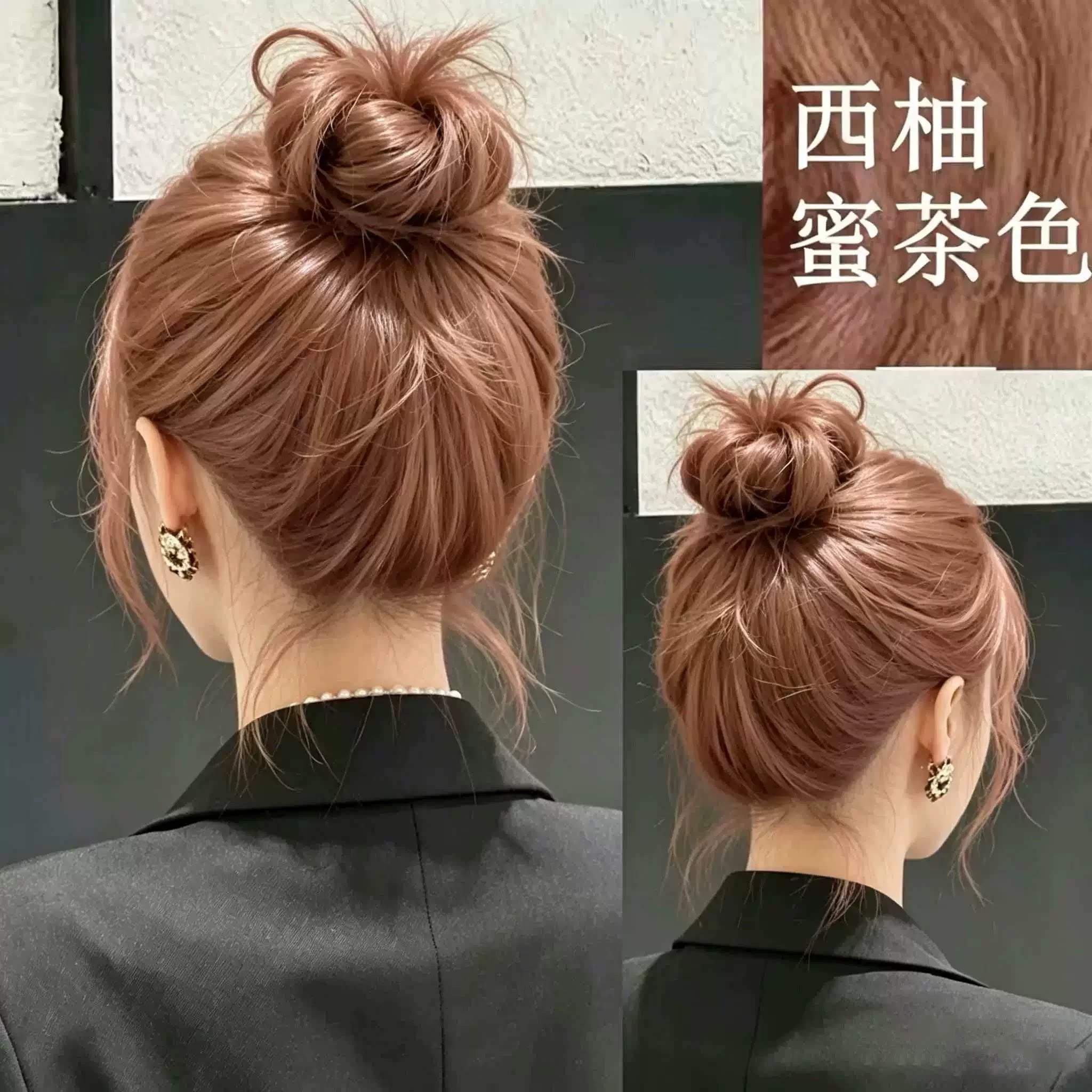 西柚蜜茶色染发剂植物纯2026新款流行自己在家染发泡泡沫染发膏女
