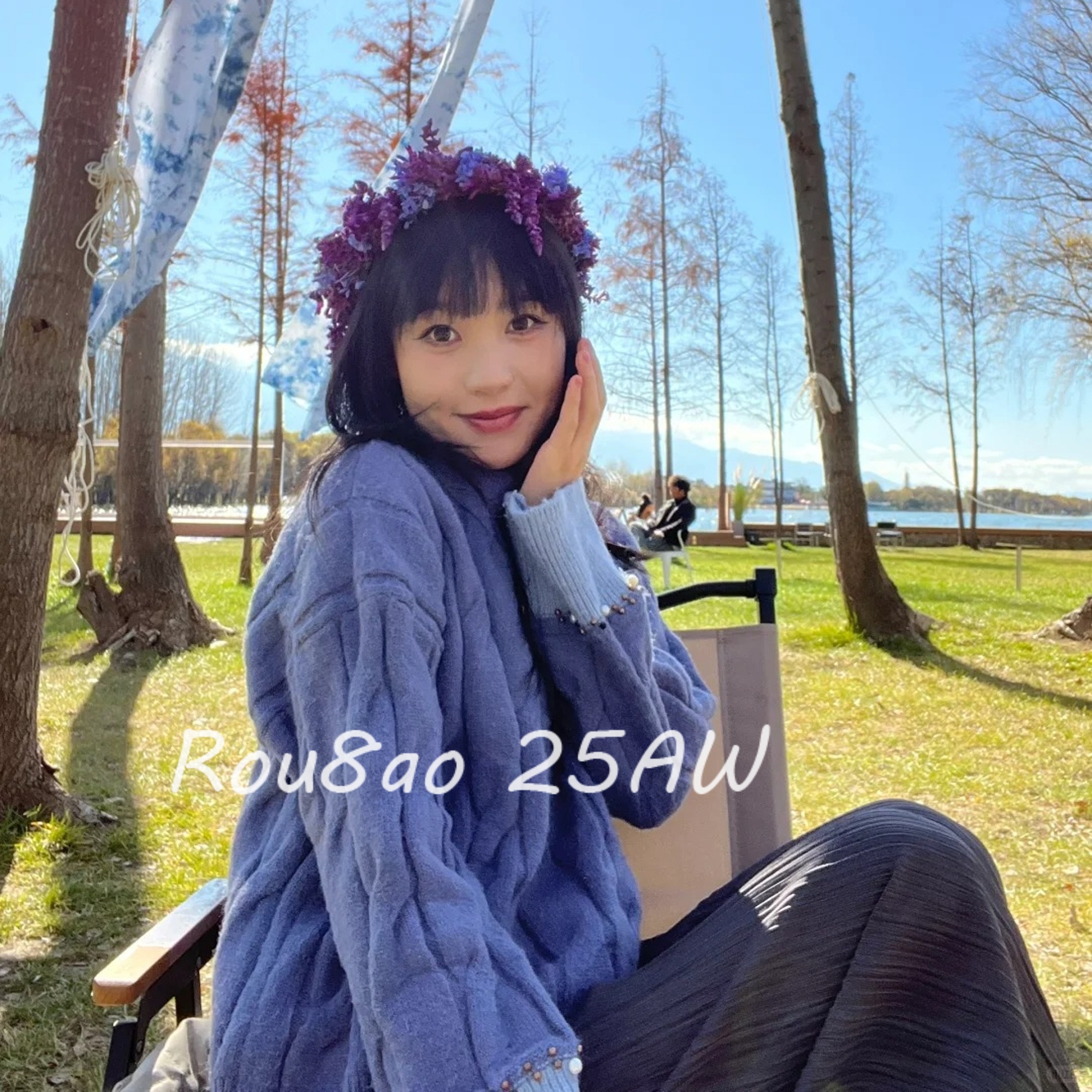 大码女装洋气设计感套头毛衣