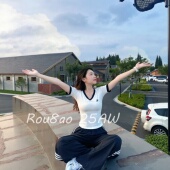 女装 两件套女2026夏显瘦套装 美式 T恤阔腿裤 V领短袖 Rou8ao微胖大码