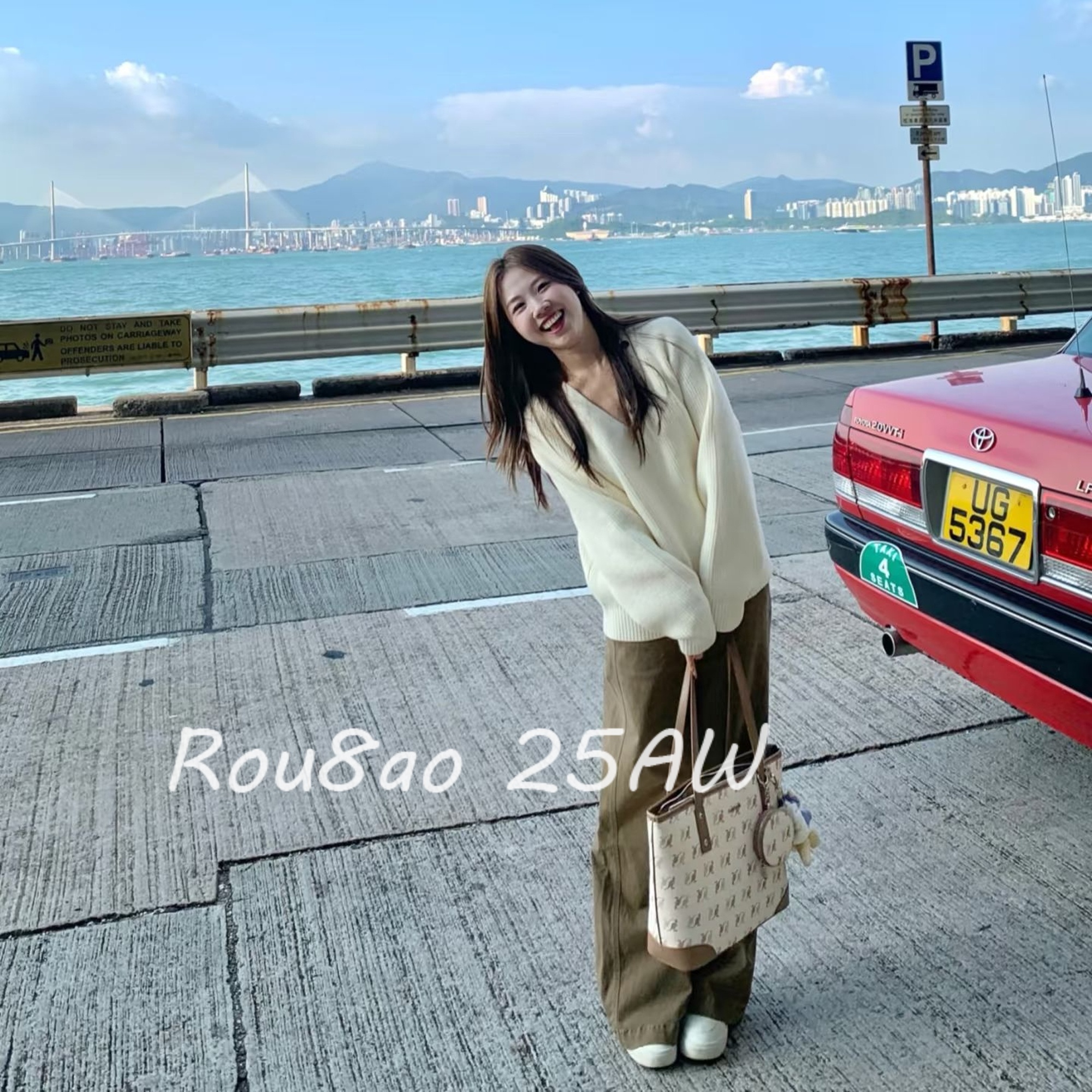 两穿围巾可拆卸V领显瘦百搭毛衣