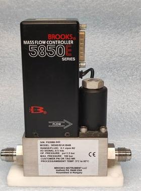 美国BROOKS 气体质量流量计 5850E/B1A1B4B 0-1slpm N2 原装 现货