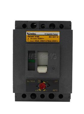 Unelec塑壳断路器 Record D125 空气开关IEC947-2三相16A