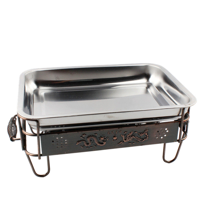 包邮加厚诸葛烤鱼炉不锈钢酒精炉烤鱼炉子木炭炉碳烤炉烤鱼盘托盘