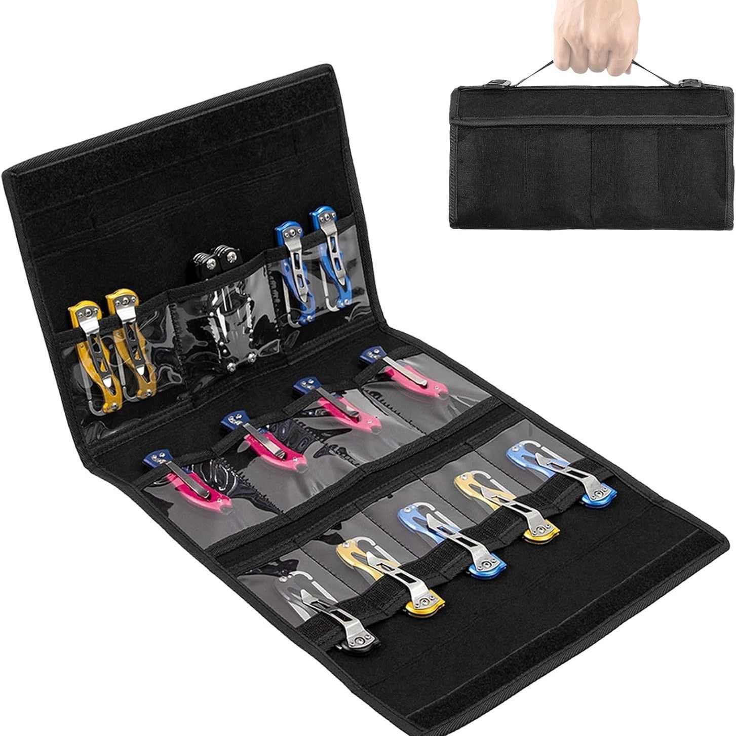 新品 刀展示盒折叠小刀收纳袋刀卷收藏袋战术户外迷你刀袋,收纳整理,其他收纳袋,淘宝优惠券,粉丝福利购,淘宝优惠卷