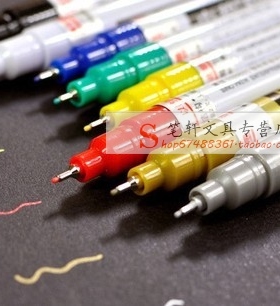 正品 中柏SP-150 油漆笔 细0.7mm针管白色记号笔高光笔 手绘专用