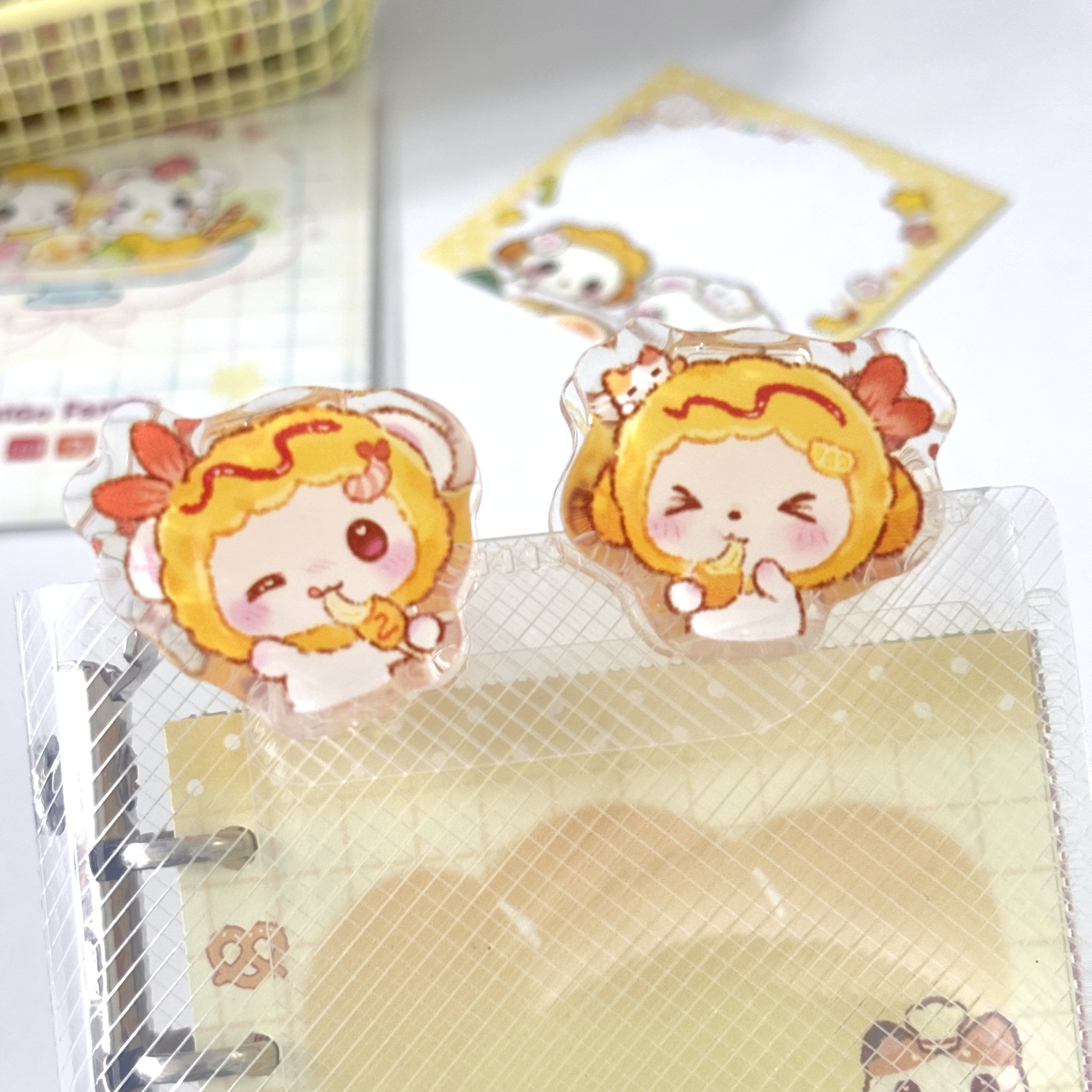 AMiGoFamily | 原创 卡通炸虾双面滴胶PP夹 手账资料照片夹,文具电教/文化用品/商务用品,活页替芯,淘宝优惠券,粉丝福利购,淘宝优惠卷