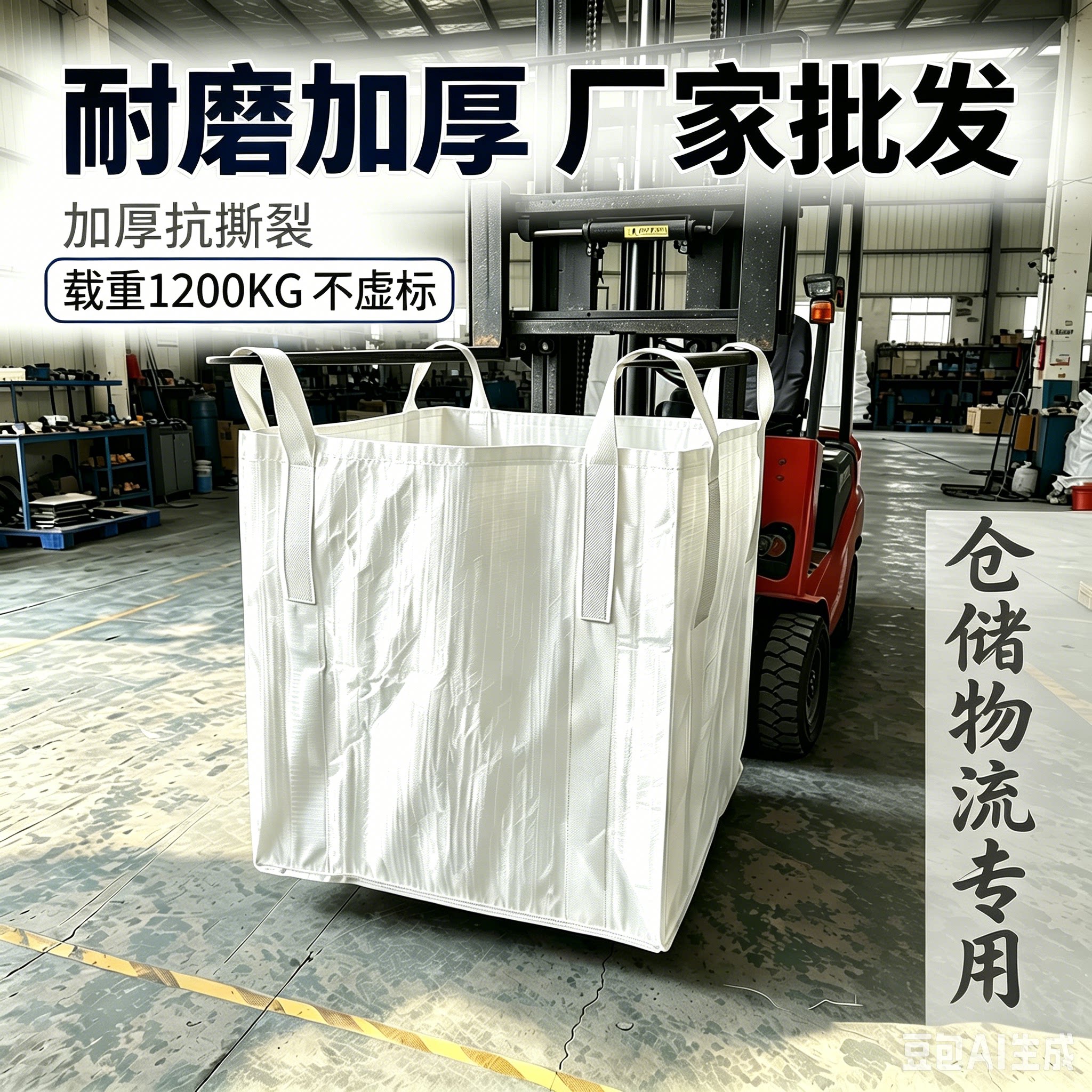 工业用吨包袋吨袋编织袋加厚吊袋吊装大号小号小太空吨包装袋批发