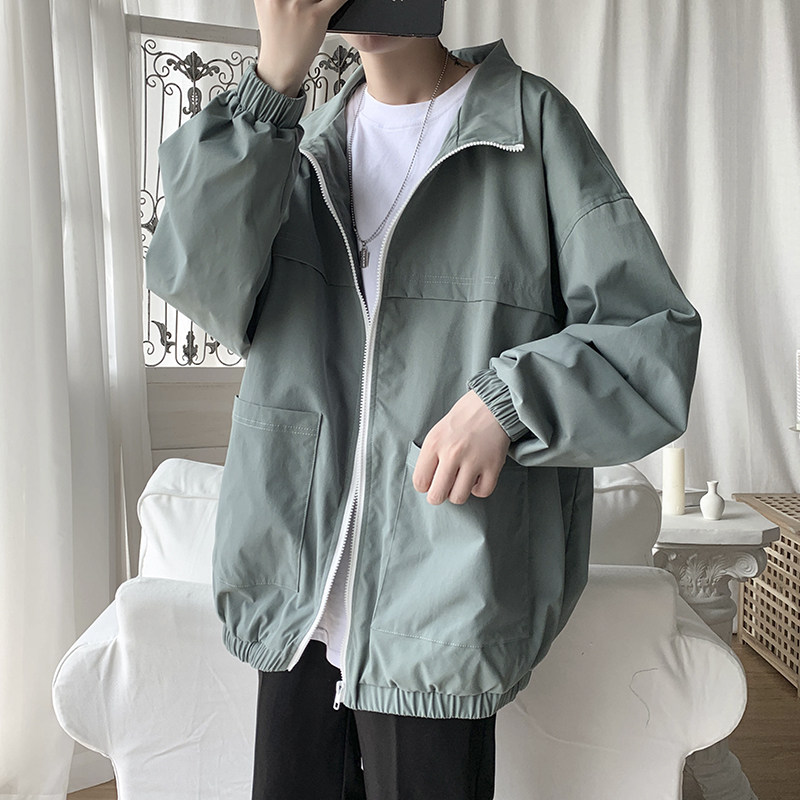 21年春季夹克外套男潮流百搭宽松港风上衣春装J,男装夹克,星座507