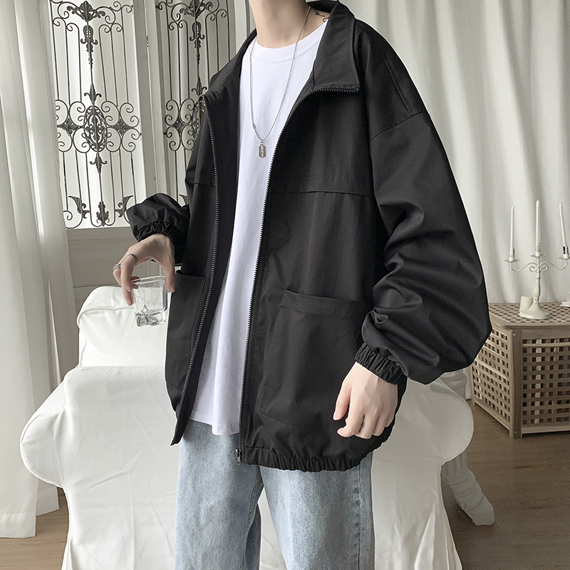 21年春季夹克外套男潮流百搭宽松港风上衣春装J，男装夹克，星座507