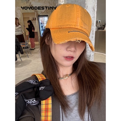 YOYO DESTINY 2025早春新品棒球帽 做旧脏脏帽ins百搭韩版