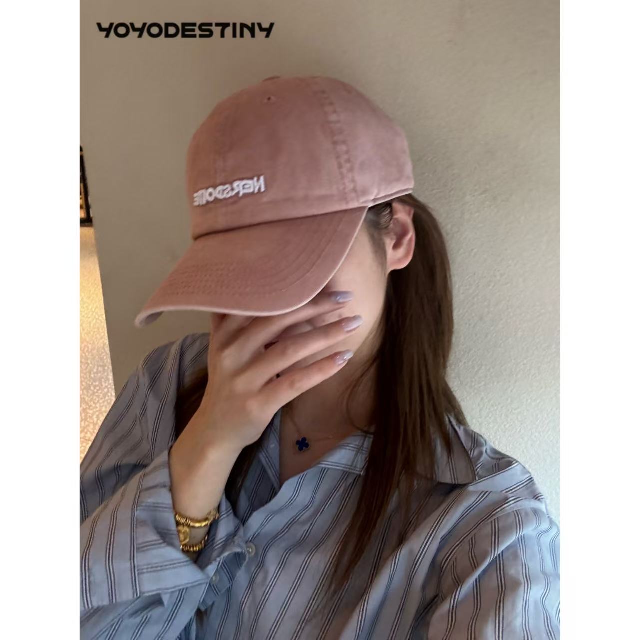 YOYO DESTINY 2025新品ner刺绣棒球帽加大加深宽帽檐韩版百鸭舌帽