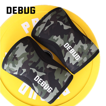 DEBUG运动健身护膝深蹲力量举重训练CrossFit男女5mm/7mm套筒护膝