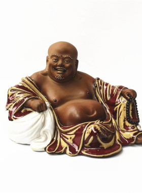 公仔大师红釉新古典风纯手工摆件