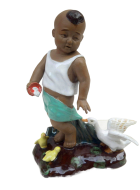 公仔书房桌面新古典风石湾陶瓷