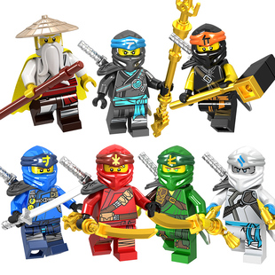 乐新款高幻影忍者人仔第11季劳埃德凯杰赞妮雅寇积木玩具新年礼物