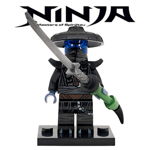 le新品幻影忍者反派摩罗人仔诺克特加满都杨大师积木人仔拼装玩具