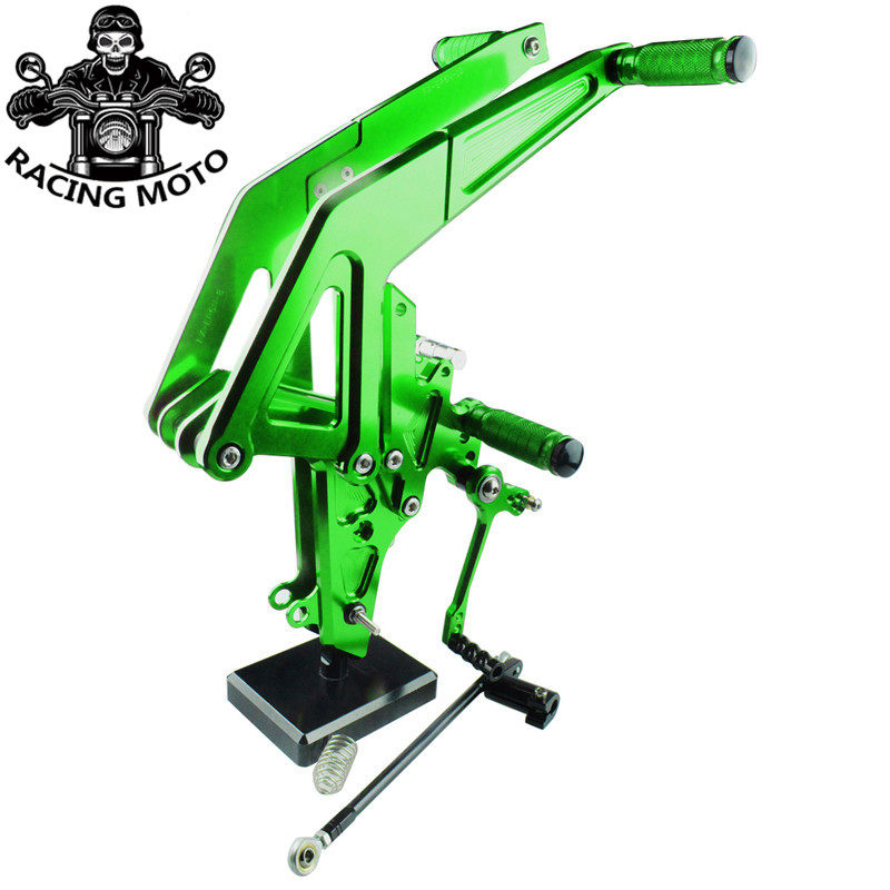 适用川崎Ninja650R ER-6F ER6N 12-16 改装CNC升高脚踏总成