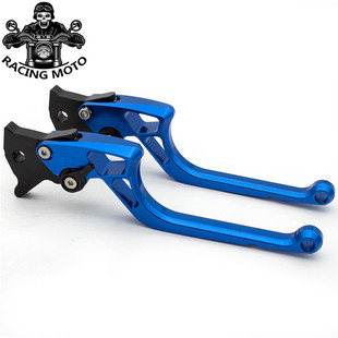 适用张雪机车复古车500F 铝合金刹车牛角可调节离合手把拉杆 改装