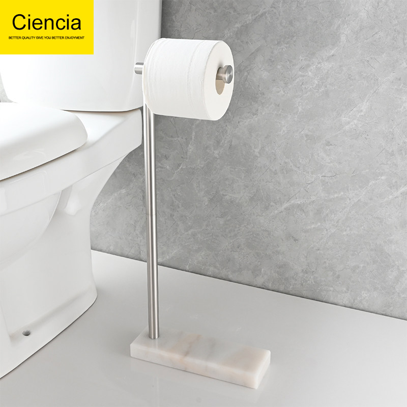 浴室304不锈钢免打孔卷纸架