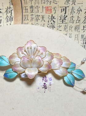 殇离手作发簪蚕丝线温婉日常