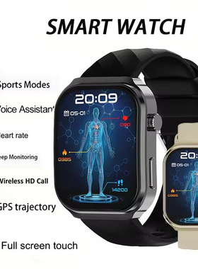 Men Smart Watch Fitness Monitor Watches 蓝牙通话智能手表男女