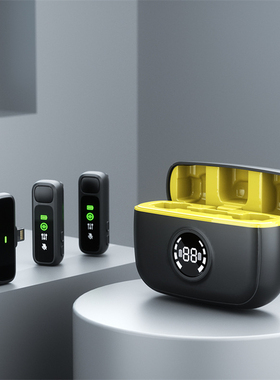 Lavalier Microphone Live Streaming Recording新无线领夹麦克风