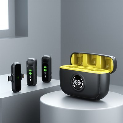 无线领夹麦克风数显直播降噪收音