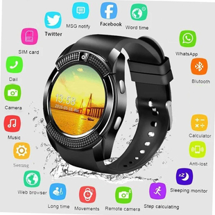 Callable Watch通话来电提醒拍照蓝牙音乐外贸智能手表圆屏 Smart