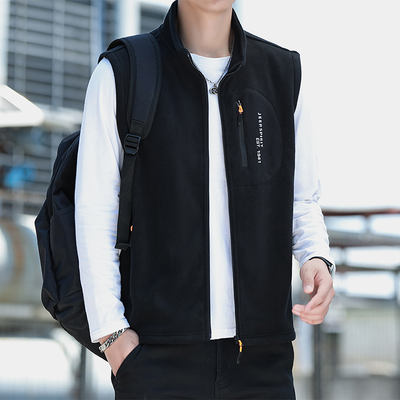 JEEP吉普男士摇粒绒马甲