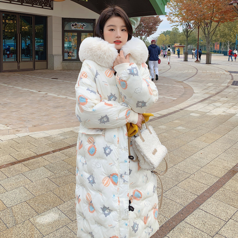 现货卡通印花刺绣大毛领服262D6793P185K268,女装棉衣/棉服,沁古纱衣