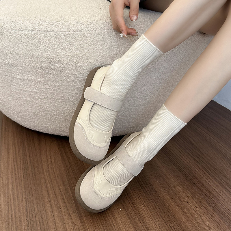 厚底玛丽珍鞋女2025新款