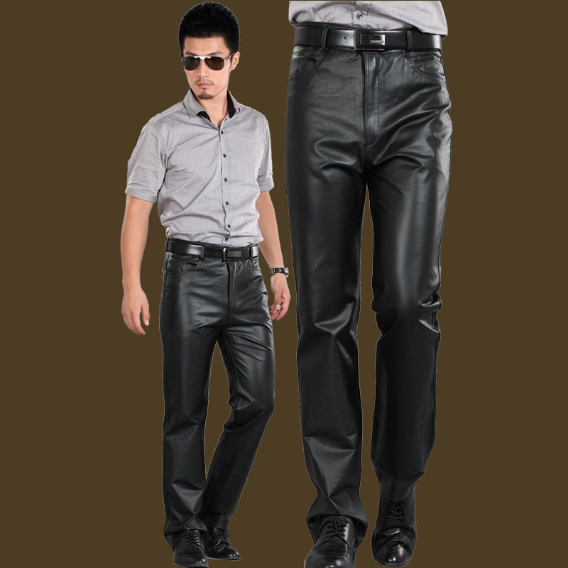 Pantalon cuir homme droit - Ref 1491334 Image 1