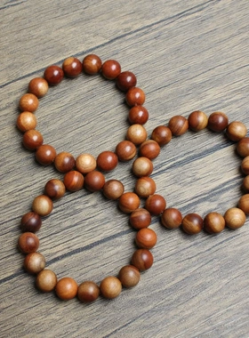 雷击枣木冷门文玩精品手串1.217颗花色佛珠手链男女士都可以带