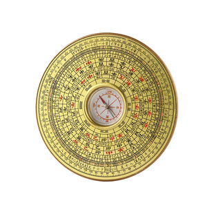 圆形罗盘专业罗盘大中小号综合盘八卦小罗盘随身携带勘测