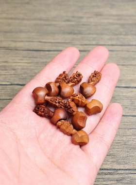 雷击枣木小斧头配饰挂件吊坠道家法器随身配饰老料深色精雕手工打