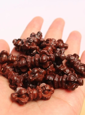 雷击枣木杵金刚杵藏式手把件男女款复古民族风项链吊坠饰品