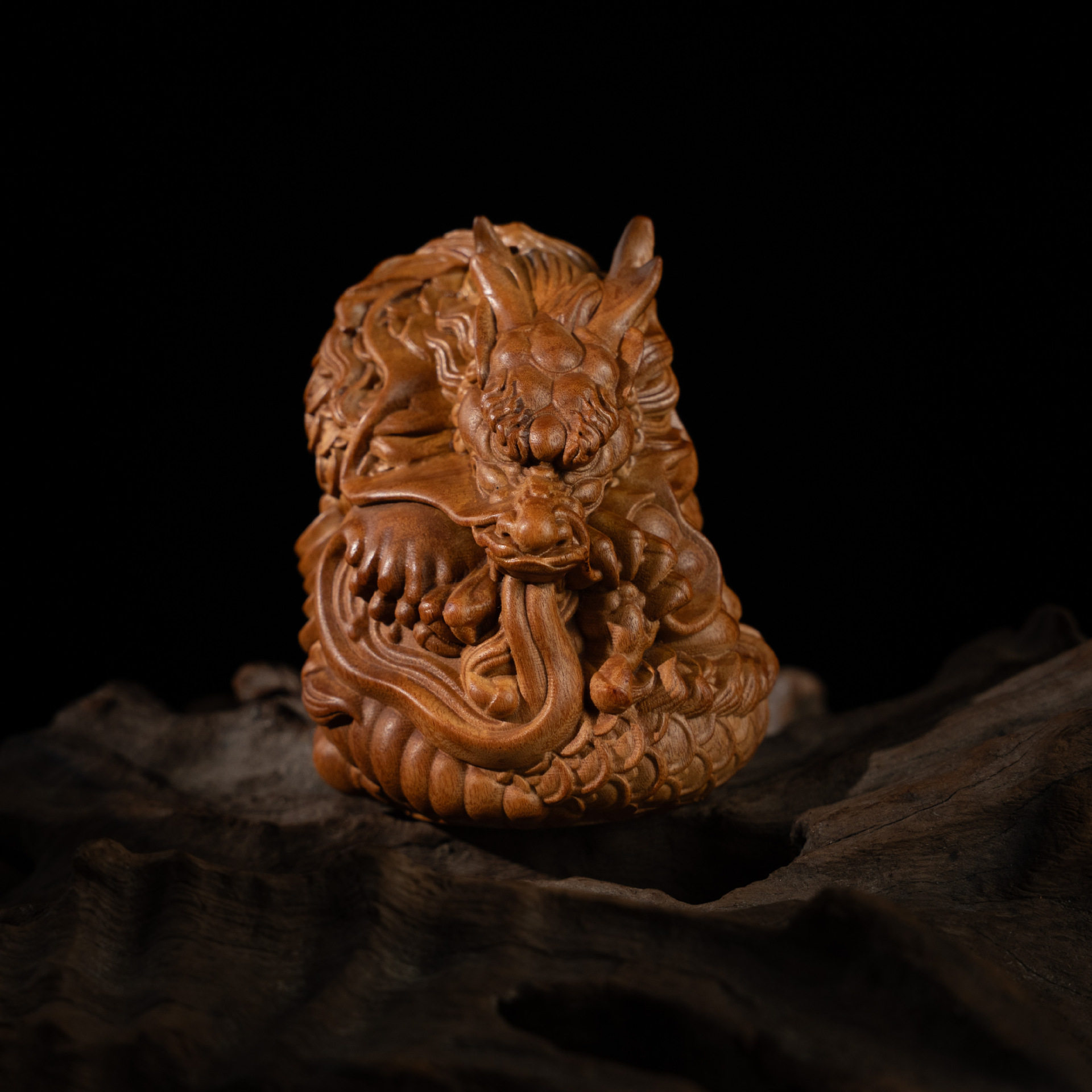 雷击木枣木龙手把件木雕盘龙摆件木质工艺品手工修细节好无毛刺,家居饰品,国学摆件,淘宝优惠券,粉丝福利购,淘宝优惠卷