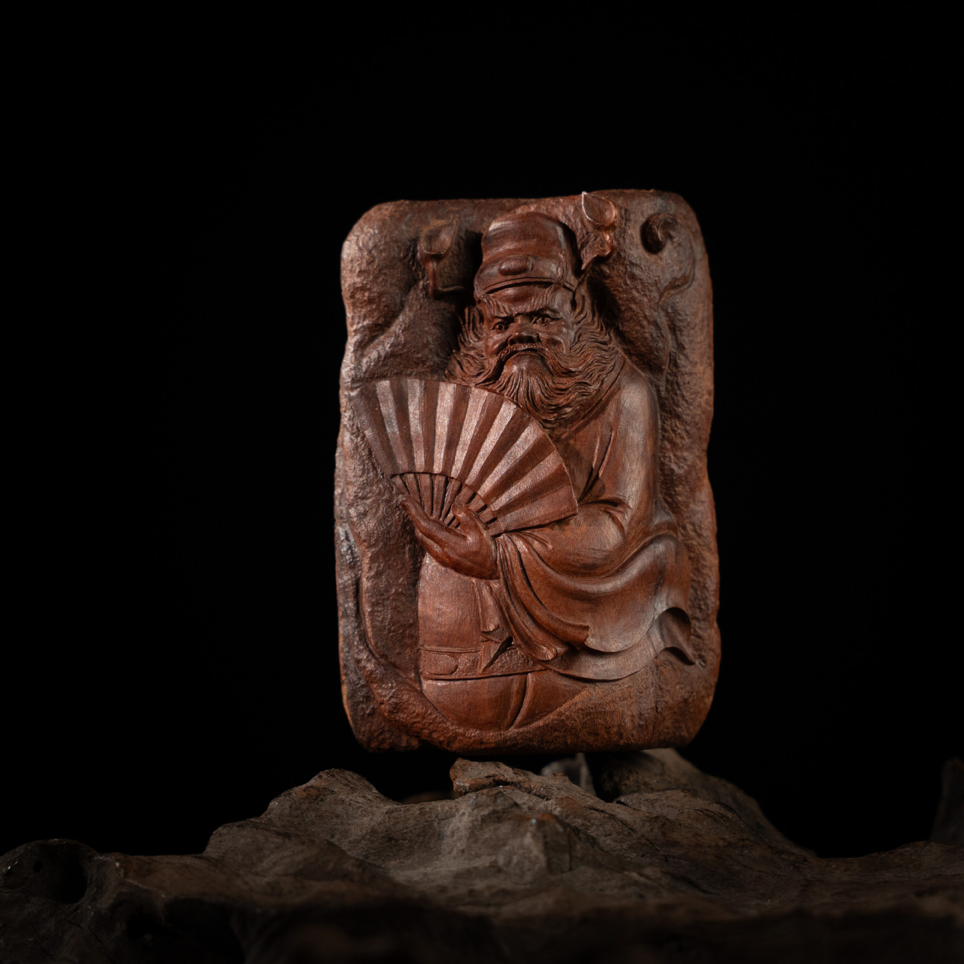 【孤品】雷击木枣木钟馗纯手工手把件天然随形材质手工雕刻清刀工,家居饰品,国学摆件,淘宝优惠券,粉丝福利购,淘宝优惠卷