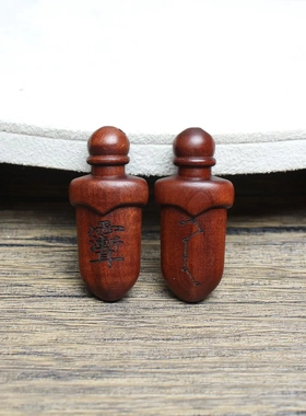 雷击枣木紫薇讳小剑挂件吊坠随身配饰老料深色精雕手工