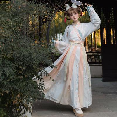 原创正品汉服女古装交领成人中国风晋制学生日常【韶华】古风服装