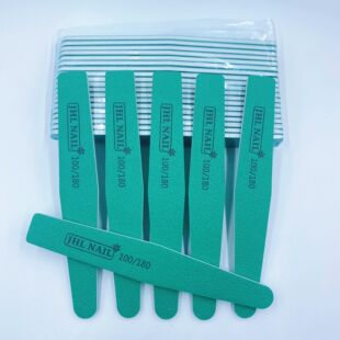 进口高品质美甲砂条超耐磨可水洗不掉砂美甲工具指甲锉打磨条绿色