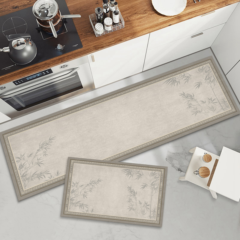 新中式厨房地垫防滑耐脏可定制