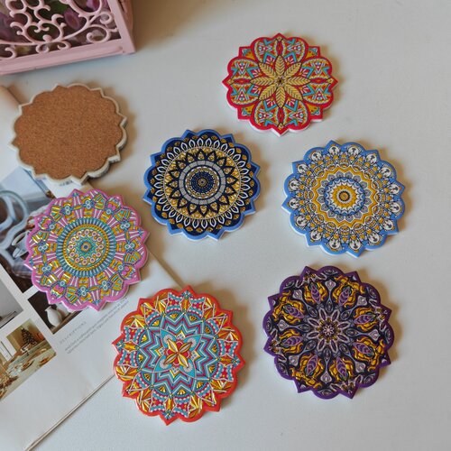 新疆大巴扎伴手礼物八角杯垫