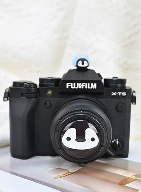 黑企鹅相机卡通镜头盖热靴M50小痰盂49mm适用索尼富士尼康佳能R50