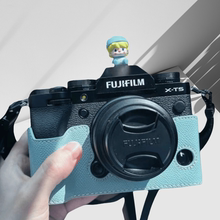 富士xt5保护套相机包xt302代xt50xs20x100vi蓝色手绳肩带微单配件