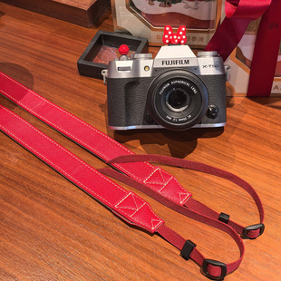相机肩带适用富士佳能xs20红背带xt30三代挂脖绳马里奥小红球热靴