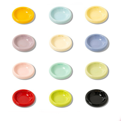 宠物陶瓷猫碗狗碗食品级陶瓷碗马卡龙彩色粮碗水碗AE碗易清洗食碗