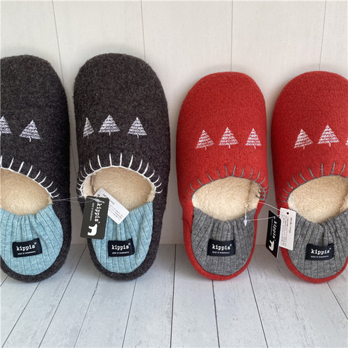 含羊毛秋冬男士女士情侣款棉拖鞋