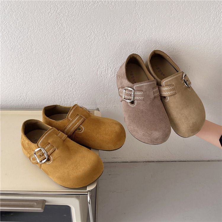 复古勃肯鞋女百搭厚底懒人单鞋圆头中跟深口鞋,女鞋,深口单鞋,淘宝优惠券,粉丝福利购,淘宝优惠卷